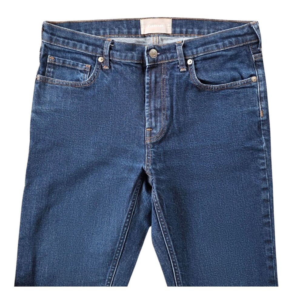 Everlane Skinny Mid Rise Denim Blue Jeans Women's 30 Tall Y2K Western - Picture 3 of 6